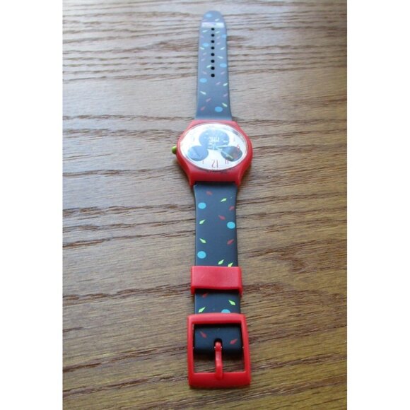 Vintage Disney Mickey Mouse Club Keebler Watch Unworn Vinyl Needs Battery - Picture 3 of 16